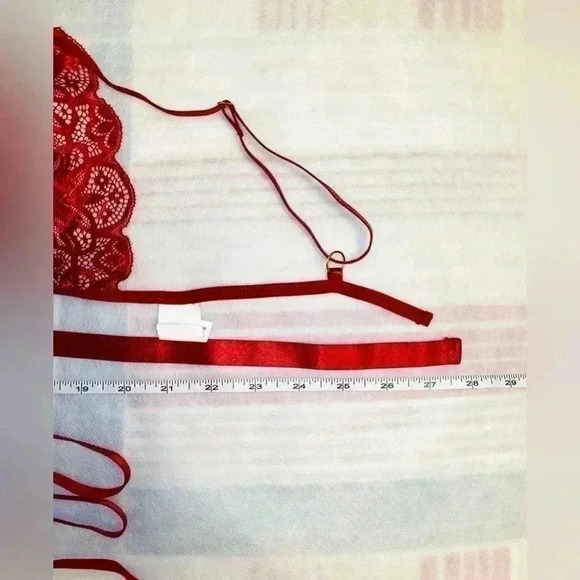 ๐ Cherry ๐ Red ๐ Sexy  Lace Set for Modeling or just a Fun ๐คฉ๐๐๐ - Picture 7 of 11